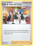 Chili & Cilan & Cress 227/264 - SWSH Fusion Strike - Trainer Supporter Uncommon