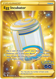 Egg Incubator 087/078 - SWSH Pokemon Go - Secret Rare Gold Card