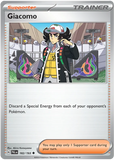 Giacomo 182/193 - Scarlet & Violet Paldea Evolved - Trainer Supporter Uncommon