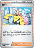 Iono 185/193 - Scarlet & Violet Paldea Evolved - Trainer Supporter Uncommon