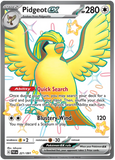 Pidgeot ex 221/091 - Scarlet & Violet Paldean Fates - Ultra Rare Full Art Shiny