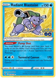 Radiant Blastoise 018/078 - SWSH Pokemon Go - Holo Rare