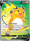 Raichu V 158/172 - SWSH Brilliant Stars - Full Art Ultra Rare Pokemon