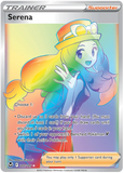 Serena 207/195 - SWSH Silver Tempest - Secret Rare Rainbow Full Art Trainer