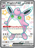 Wigglytuff ex 222/091 - Scarlet & Violet Paldean Fates - Full Art Ultra Rare Shiny