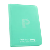 Palms Off Gaming Collector's Series 9 Pocket Zip Trading Card Binder - TURQUOISE