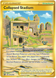 Collapsed Stadium 215/196 - SWSH Lost Origin - Gold Secret Rare Trainer