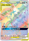 Moltres & Zapdos & Articuno GX 69/68 - Sun And Moon Hidden Fates - Secret Rare Rainbow Tag Team