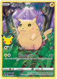 Pikachu 5/25 - SWSH Celebrations - Full Art Holo Rare