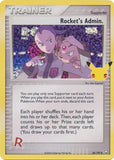 Rocket's Admin 86/109 - Celebrations Classic Collection - Holo Rare