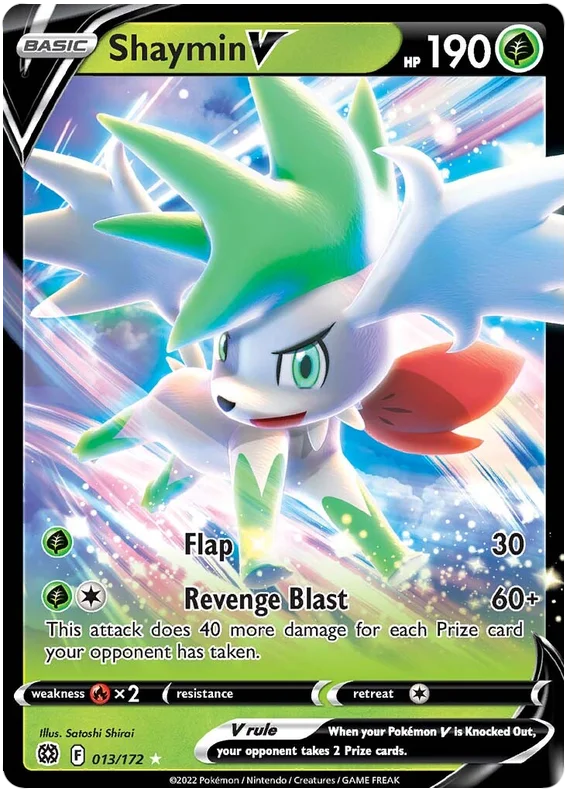 Shaymin VStar - 014/172 Full Art Ultra Rare - Brilliant Stars