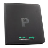 Palms Off Gaming Collector's Series 12 Pocket Zip Trading Card Binder - BLACK